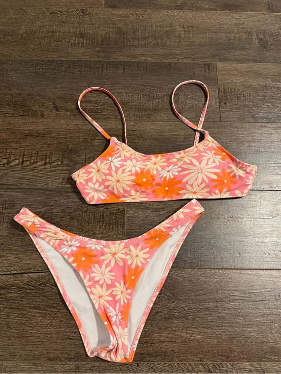 Other - Pink & Orange Floral Two-Piece Bikini